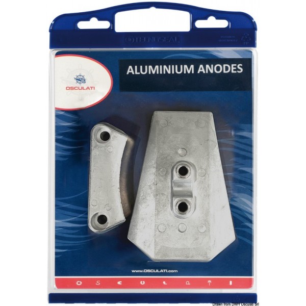 -Kit 2 piezas ánodo de aluminio DPI - N°1 - comptoirnautique.com