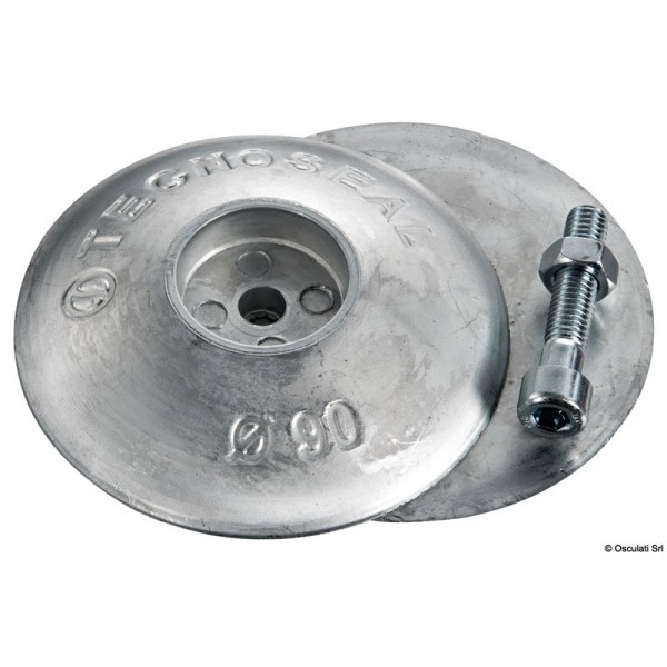 Anodo a rosa in alluminio Ø 50 mm 60 g pesante - N°2 - comptoirnautique.com