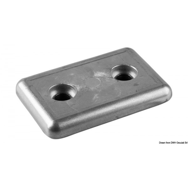 Aluminium bolt-on anode 450 g - N°1 - comptoirnautique.com