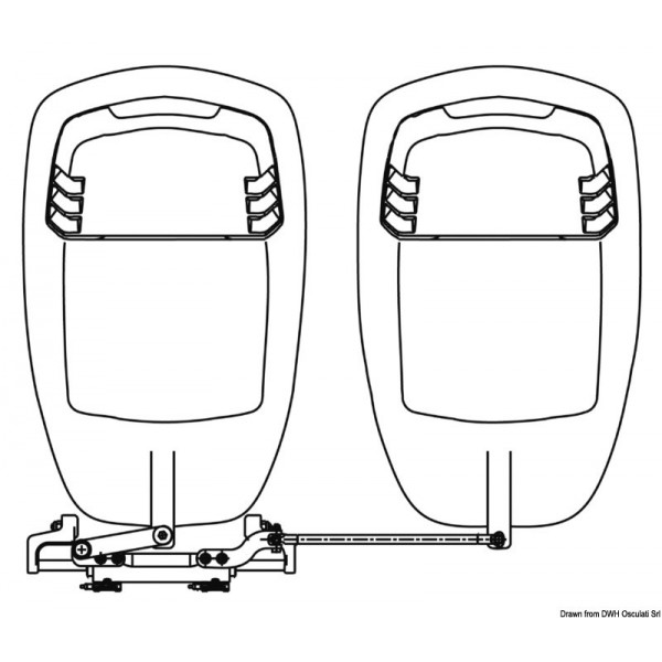 Barra di accoppiamento per motori di bordo non-A96-B34-5  - N°2 - comptoirnautique.com