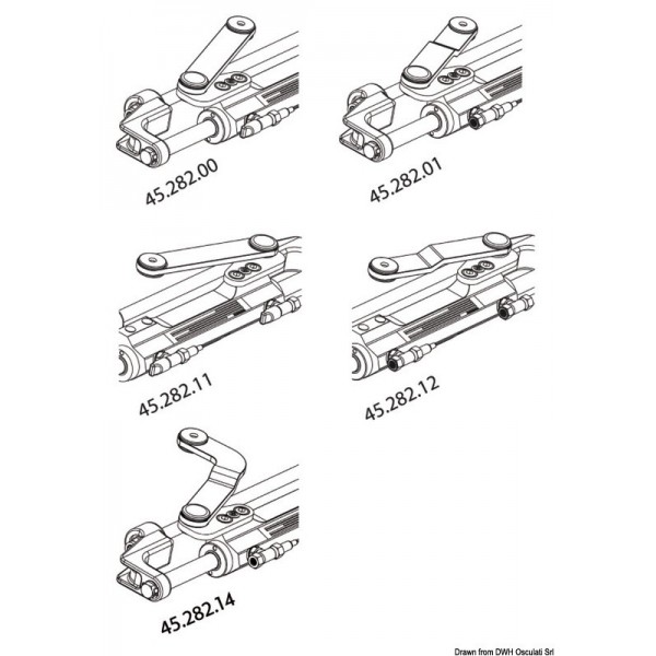Cilindro anteriore idraulico UC128-OBF/3  - N°2 - comptoirnautique.com