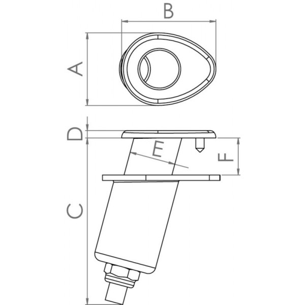 Unterlegscheibe Befestigung aus Stahl ohne Haube - N°3 - comptoirnautique.com