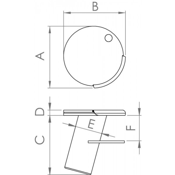 Steel mounting washer with rotary cover - N°3 - comptoirnautique.com