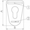 Fastening loop AISI316 74 x 50 mm - N°2 - comptoirnautique.com