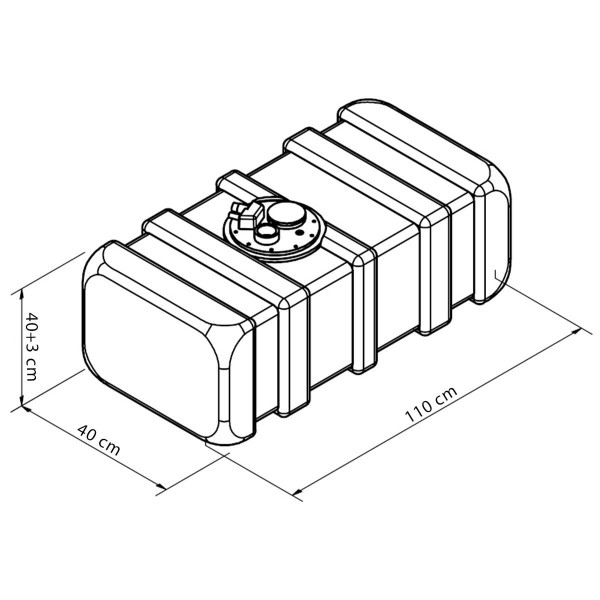 Kraftstofftank aus Eltex 140 Liter - N°5 - comptoirnautique.com