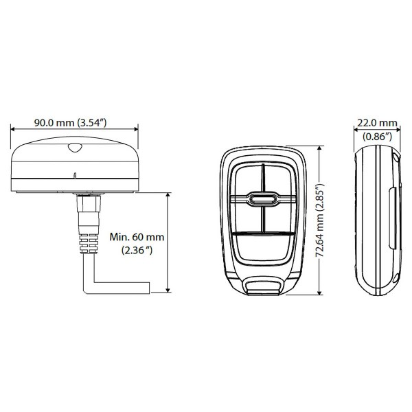 -Controlo remoto sem fios WR10 + Estação de base BT Bluetooth 1 - N°7 - comptoirnautique.com