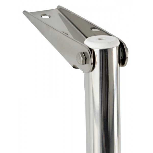 Schmale Teleskopleiter AISI316 schwarz 3 Stufen - N°2 - comptoirnautique.com