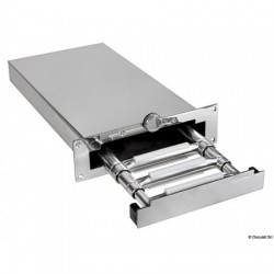 Mini 3-step retractable ladder