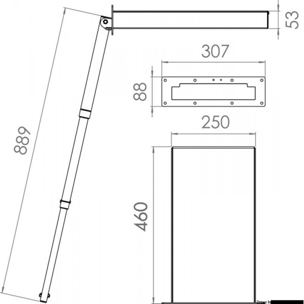 Mini scala retrattile con 3 gradini - N°4 - comptoirnautique.com