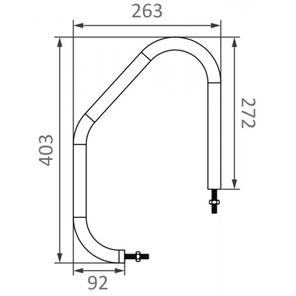 Grillo di montaggio a sezione ovale 403x263 mm - N°4 - comptoirnautique.com