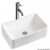 Fregadero cuadrado de cerámica blanca 400x300x130mm - N°1 - comptoirnautique.com