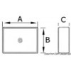 Fregadero cuadrado de cerámica blanca 400x300x130mm - N°3 - comptoirnautique.com