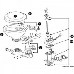 Kit de bisagra para WC manual