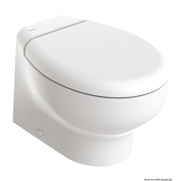 Electric toilet TECMA Silence Plus 2G Short 12 V Deep Bowl - N°1 - comptoirnautique.com