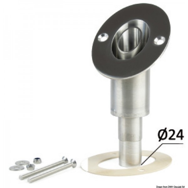 Durchlass-schräge Schale Ø 24 mm - N°1 - comptoirnautique.com