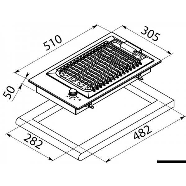 Barbacoa eléctrica de acero inoxidable 220 V 2400 W - N°2 - comptoirnautique.com