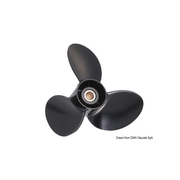 3-Blatt-Propeller Sail Drive Pitch 17 x 16 - N°1 - comptoirnautique.com
