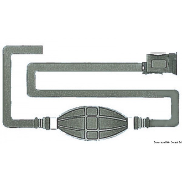 Fuel hose with 1 HONDA terminal clamp - N°1 - comptoirnautique.com