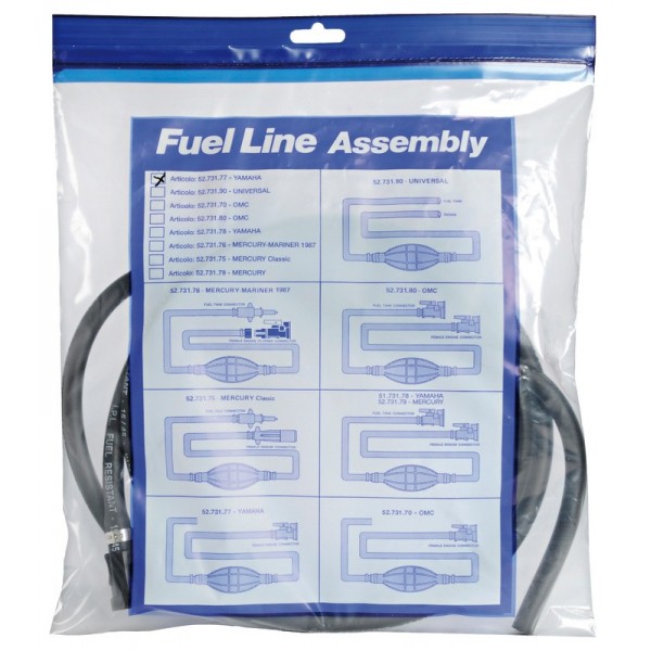 Fuel hose with 1 HONDA terminal clamp - N°3 - comptoirnautique.com