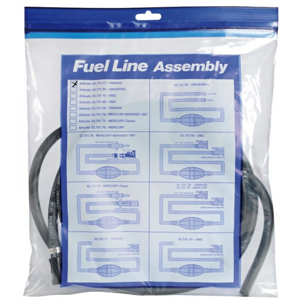 Tubo carburante con 1 morsetto HONDA - N°3 - comptoirnautique.com