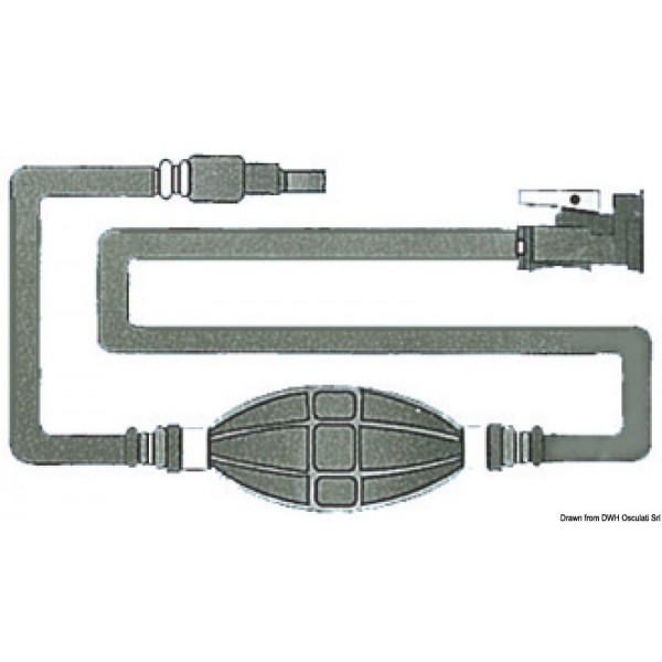 Manguera de combustible con 2 clips SUZUKI - N°1 - comptoirnautique.com