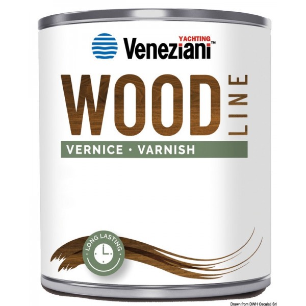 -Verniz brilhante monocomponente VENEZIANI Wood Line 0,75 l - N°1 - comptoirnautique.com