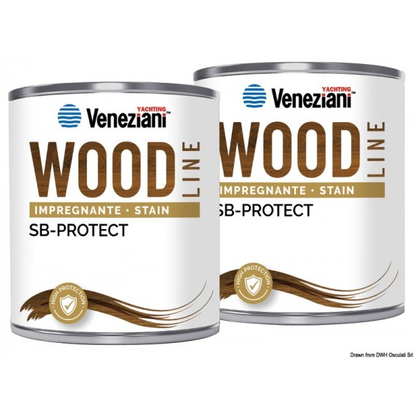 Wood Line vernice trasparente monocomponente-0,75l - N°1 - comptoirnautique.com