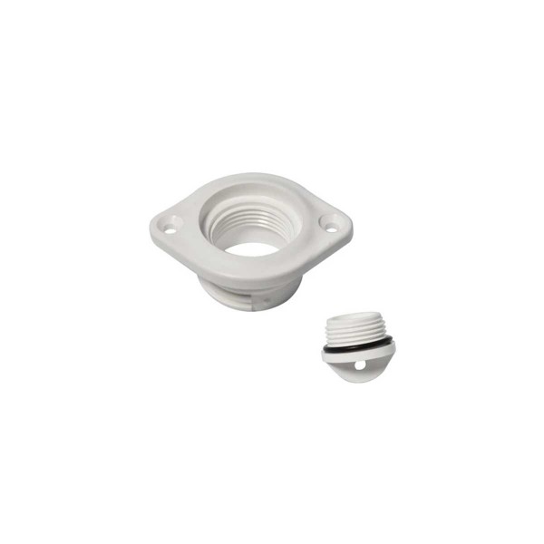 Tappo ovale e boccola O-ring con 2 fori - 48 x 36 mm - N°2 - comptoirnautique.com