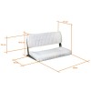 Tandem seat with folding backrest, width 90 cm - N°2 - comptoirnautique.com