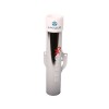 Porte canne fermé pour fixation balcon Seanox embout blanc et inox face - N°3 - comptoirnautique.com