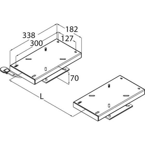 dimensions Coulisseaux jumeaux pour siège doubles - N°2 - comptoirnautique.com