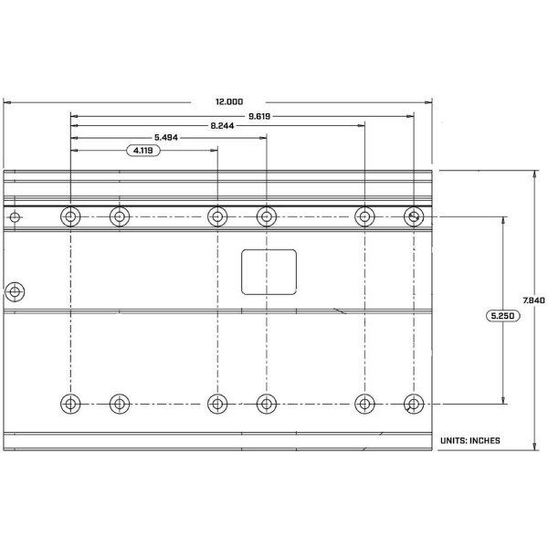 MKA-32 aluminium sliding bracket - PowerDrive, Terrova & Ulterra - N°4 - comptoirnautique.com