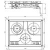 Built-in stainless steel hob PC1323 - N°3 - comptoirnautique.com