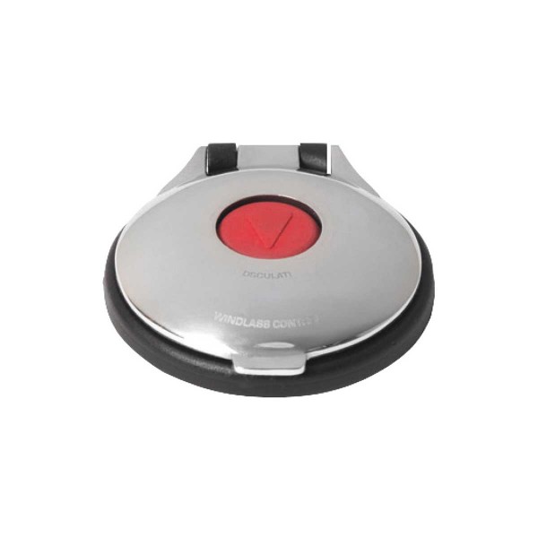 Interruttore a pedale per salpa ancora, AISI 316/rosso - N°1 - comptoirnautique.com