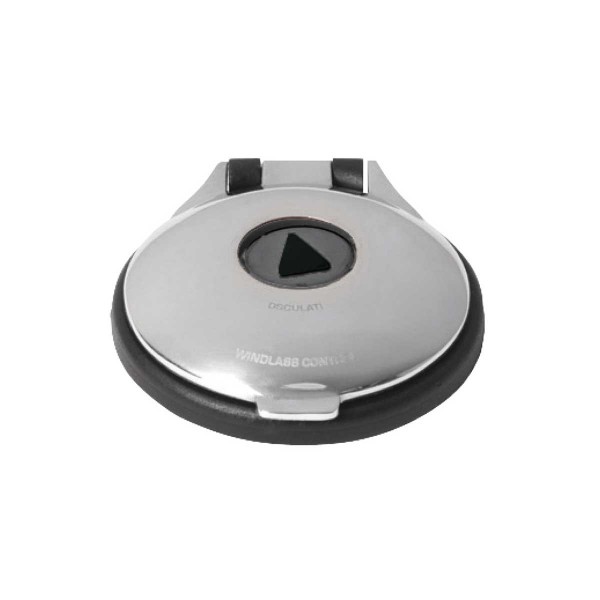 Interruttore a pedale per salpa ancora, AISI 316/nero - N°1 - comptoirnautique.com
