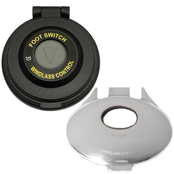 Windlass foot switch, AISI 316/black - N°2 - comptoirnautique.com