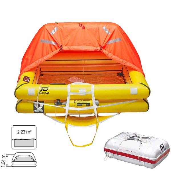 54563 - Radeau de survie hauturier Plastimo Transocéan ISAF/OSR avec armement complet +24H pour 6 personnes - N°3 - comptoirnautique.com