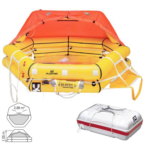 ISAF/OSR Transocean life raft with full equipment +24H - N°5 - comptoirnautique.com