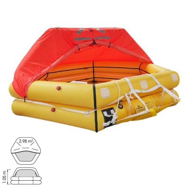 46906 - Radeau de survie côtier Plastimo Ibiza 8 personnes  - pour bateau espagnol - N°8 - comptoirnautique.com