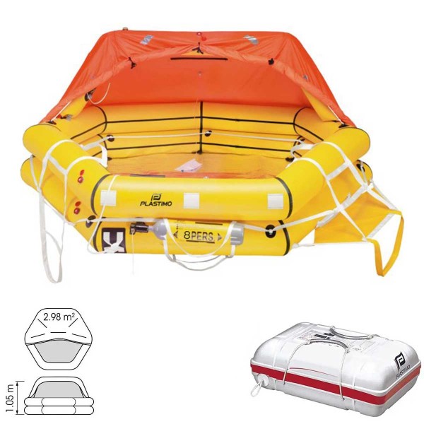 ISAF/OSR Transocean life raft with full equipment +24H - N°4 - comptoirnautique.com