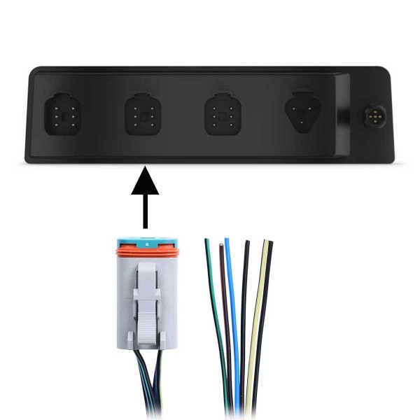 Cable LED volante con conectores de 6 salidas - N°2 - comptoirnautique.com