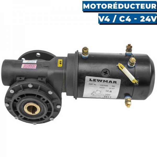 Motoriduttore per verricello serie V o testata serie C - 24V - N°4 - comptoirnautique.com