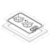 Built-in stainless steel hob NL.22002 - N°3 - comptoirnautique.com