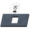 Placa de 1 bico 320 x 285 mm - N°2 - comptoirnautique.com