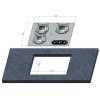 Plaque de cuisson en inox 3 feux dimensions - N°2 - comptoirnautique.com