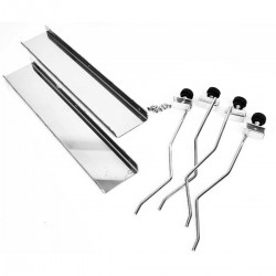 Clamp-pans and-flame screen...