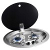 FC1348 built-in stainless steel hob with smoked lid - N°1 - comptoirnautique.com