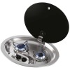 FC1348 built-in stainless steel hob with smoked lid - N°2 - comptoirnautique.com