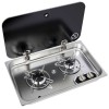 Stainless steel hob with smoked lid NL.21002 - N°1 - comptoirnautique.com