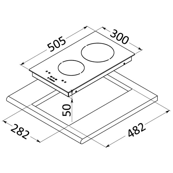 2-burner ceramic hob - N°2 - comptoirnautique.com